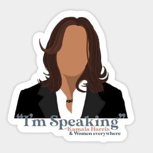 “I’m Speaking” Kamala Harris Sticker